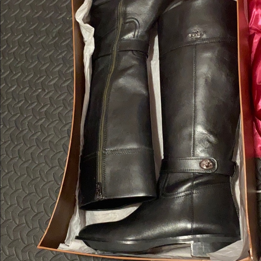 COACH Eva Mat Calf Boot